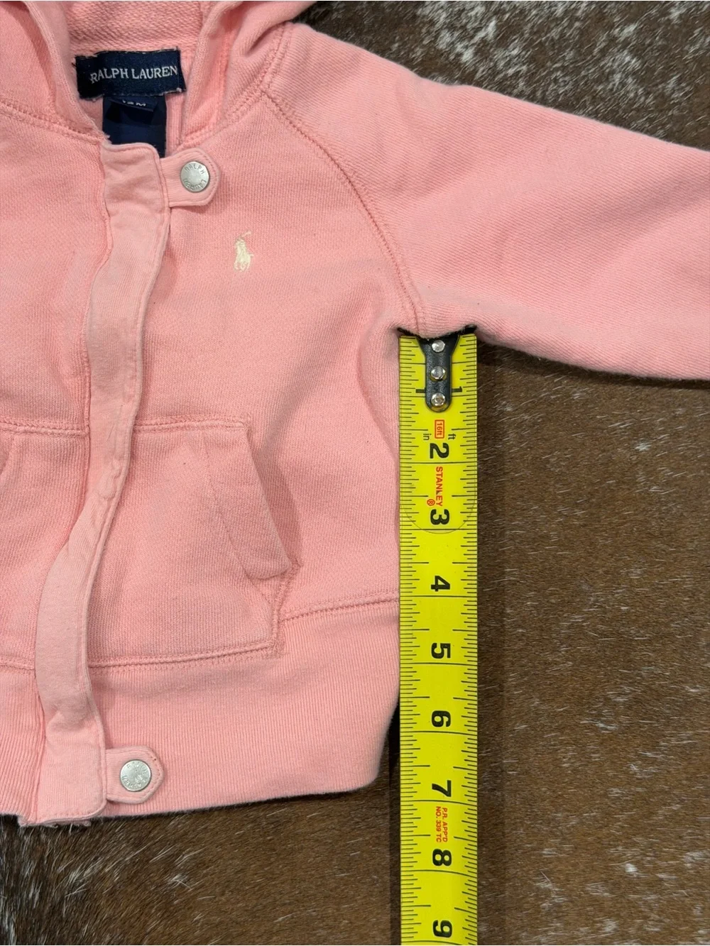 Vintage Ralph Lauren baby pink two-piece sweatsuit 12 months